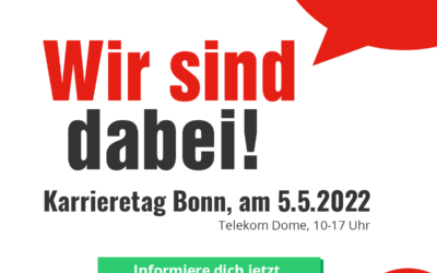 Karrieretag Bonn: Wir sind (wieder) dabei!